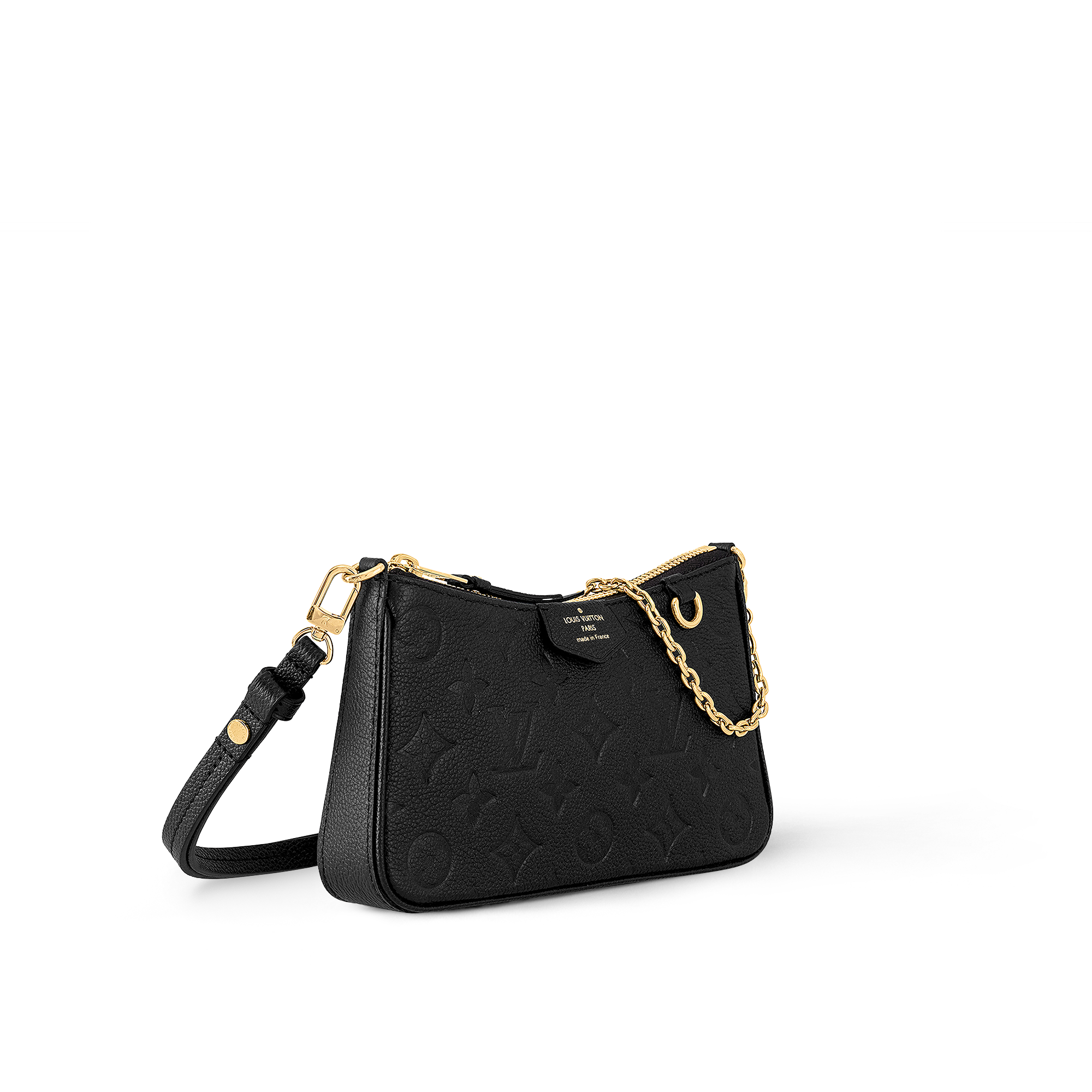 Easy Pouch On Strap - Luxury Monogram Empreinte Leather Black 